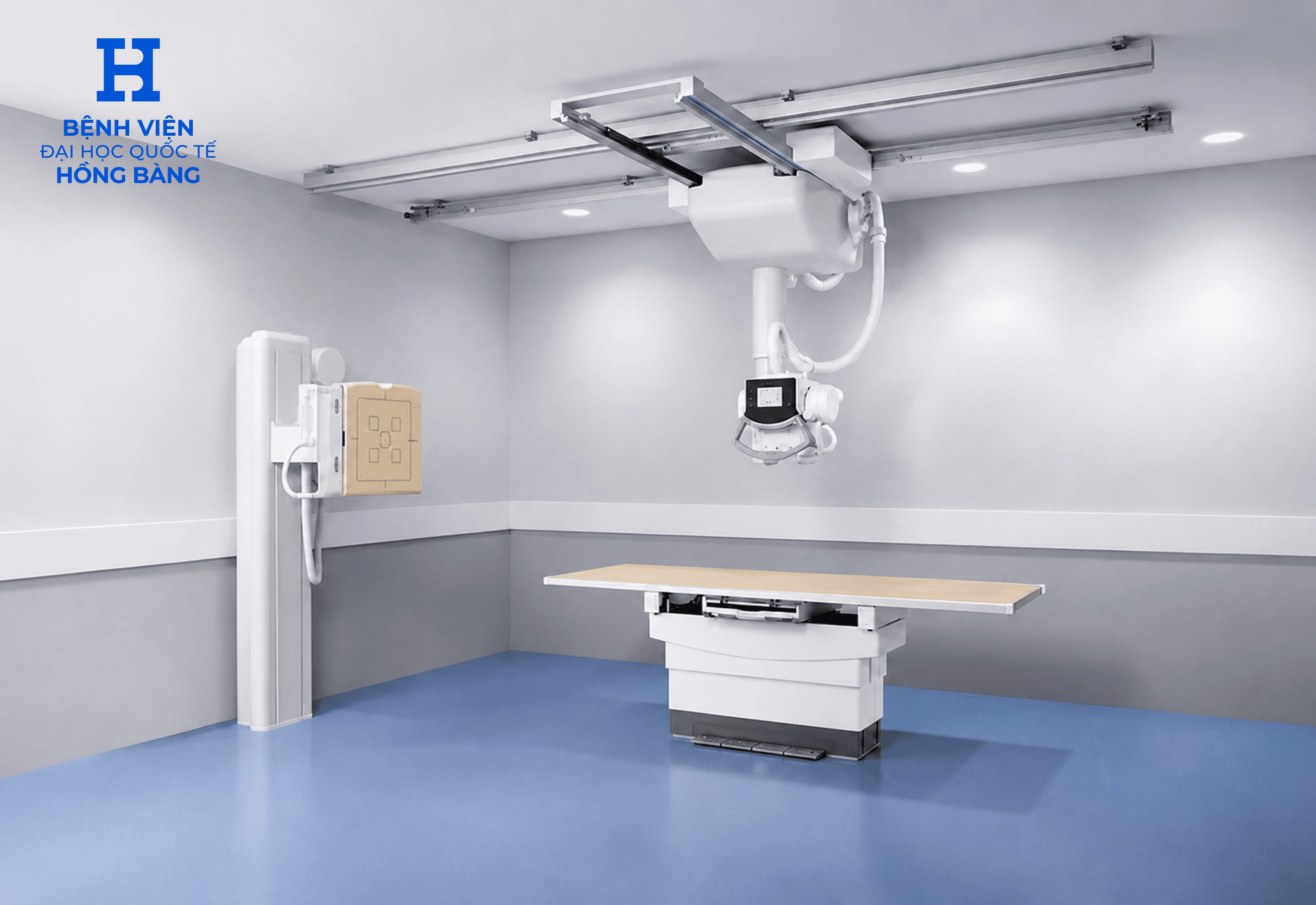 Hệ thống chụp X quang kỹ thuật số treo trần Philips DigitalDiagnost tại Bệnh viện Đại học Quốc tế Hồng Bàng