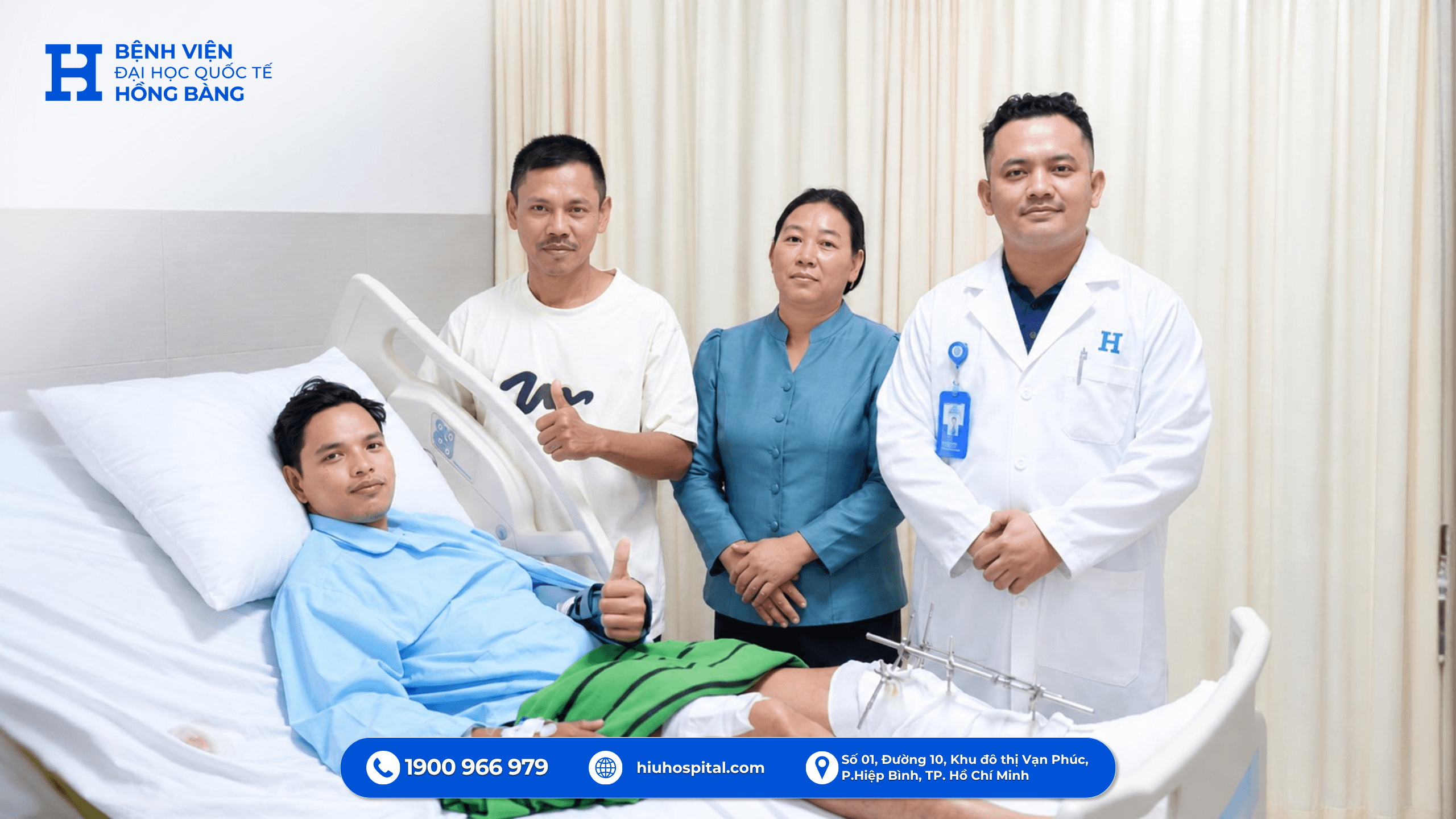 Bệnh nhân Campuchia phục hồi 1 tuần sau hai cuộc đại phẫu