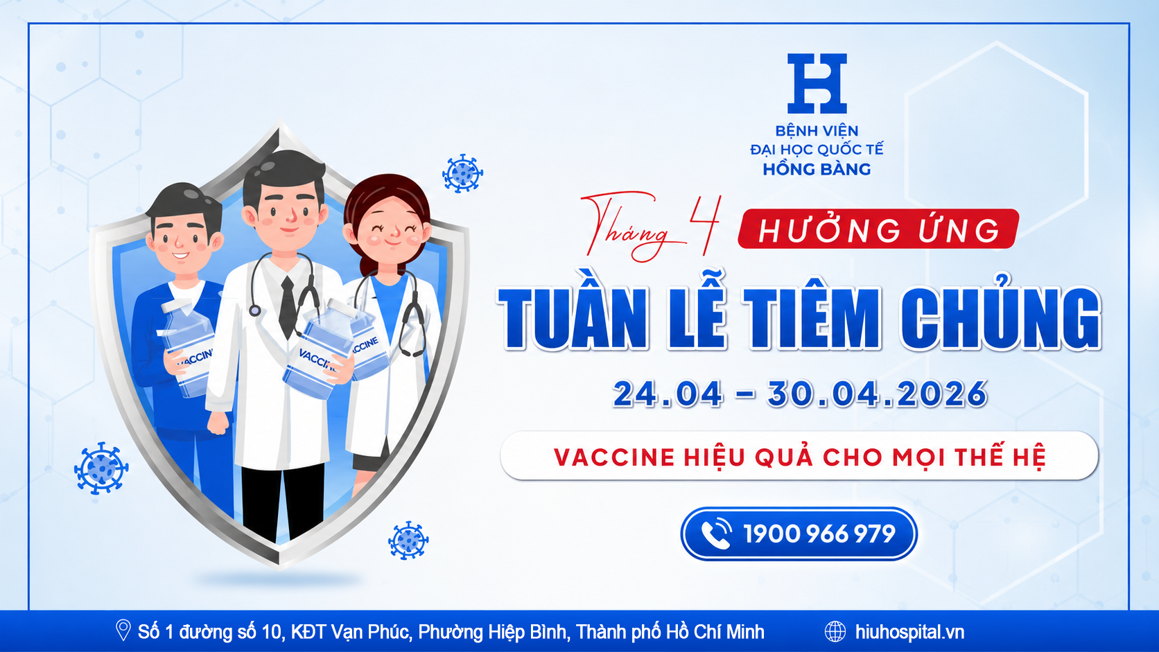 Tuần lễ tiêm chủng — vaccine cho mọi nhà